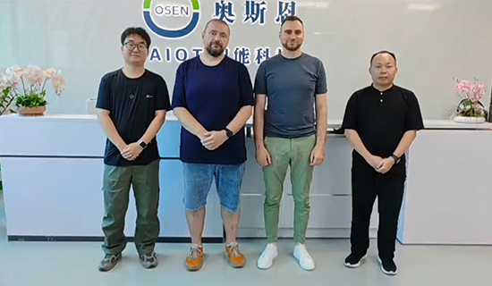 俄羅斯農(nóng)業(yè)水文水利領(lǐng)域客戶一行蒞臨奧斯恩進(jìn)行實(shí)地參觀考察
